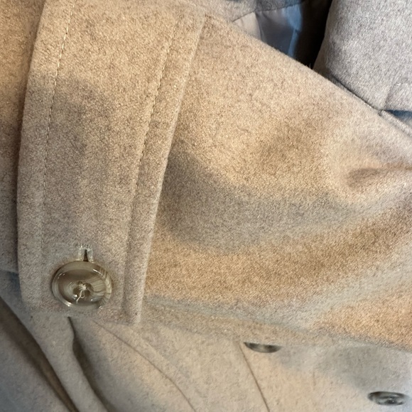 BEAUTIFUL Anne Klein double breasted wool 3/4 length coat, size L - Picture 4 of 10